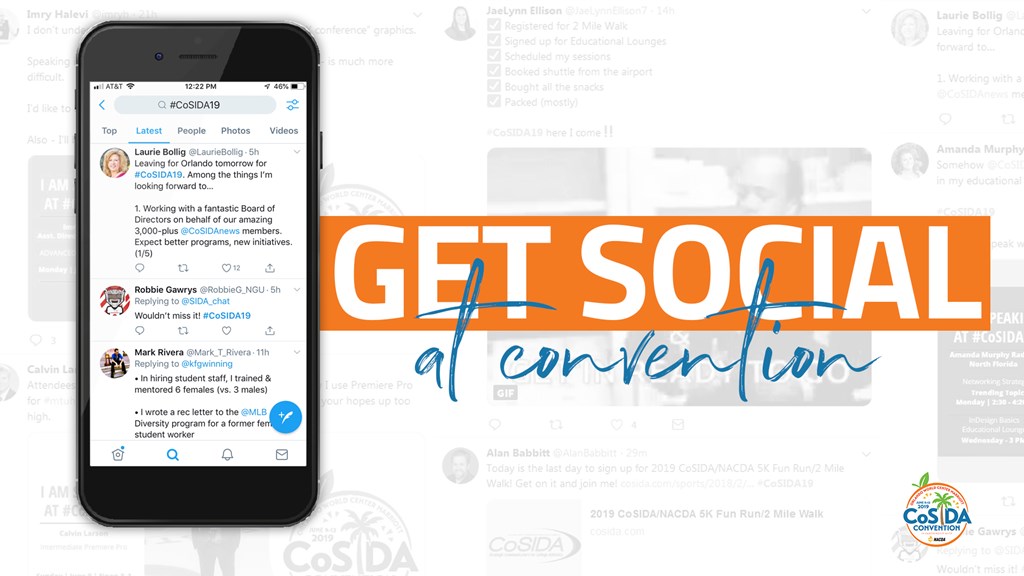 How To Best Use Social Media At #CoSIDA19 Convention